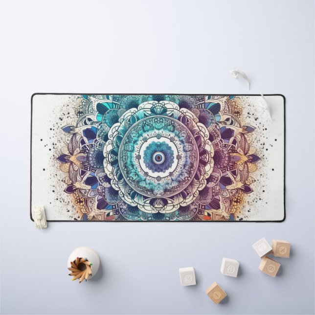 Colorful Mandala Desk Mat (Kids Table)