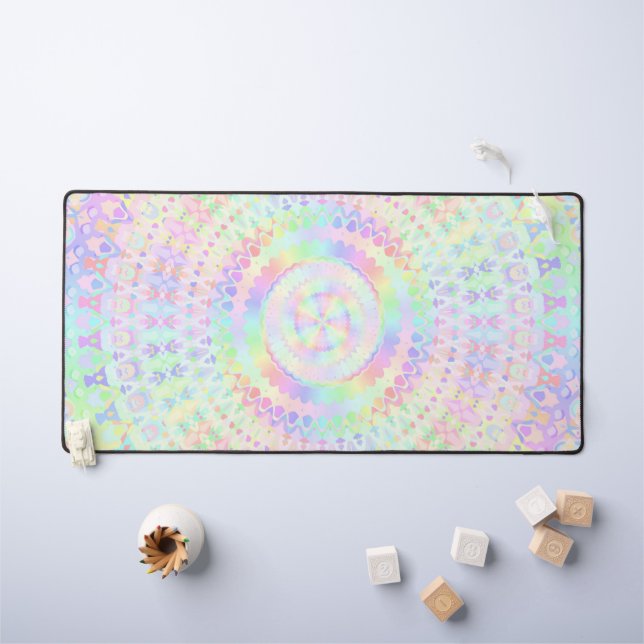 Colorful Mandala   Desk Mat (Kids Table)