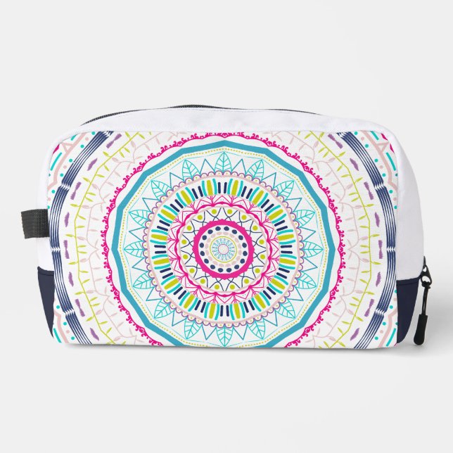 colorful mandala dopp kit (Front)