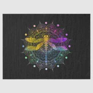 Colorful Mandala Dragonfly Tissue Paper