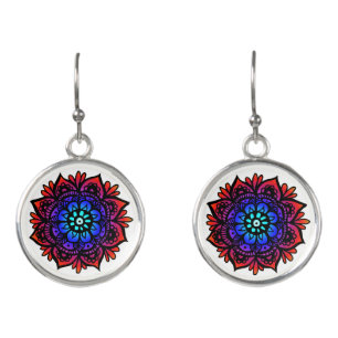 Colorful Mandala Earrings