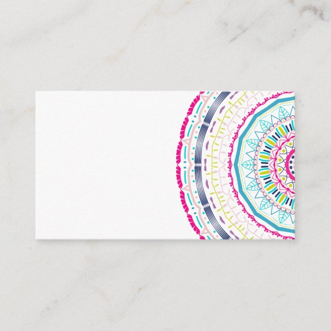 colorful mandala enclosure card (Front)