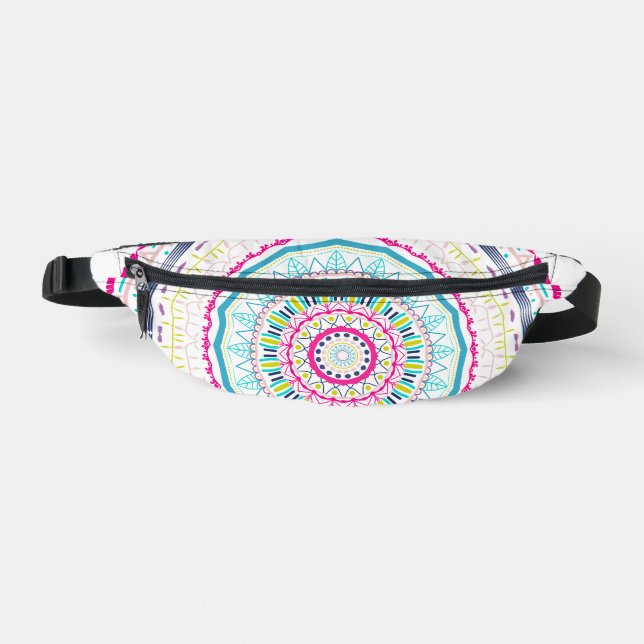colorful mandala fanny pack (Front)