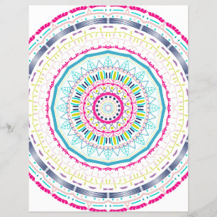 colorful mandala flyer
