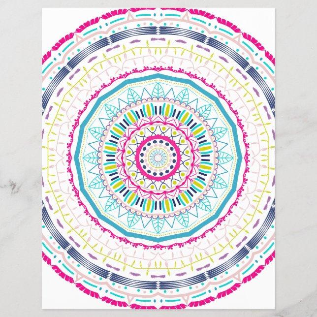 colorful mandala flyer (Front)