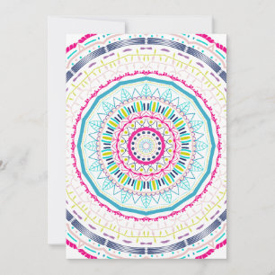 colorful mandala holiday card