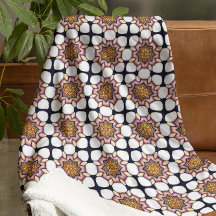 Colorful Mandala-Inspired Floral Mosaic Pattern