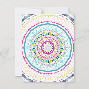 colorful mandala invitation