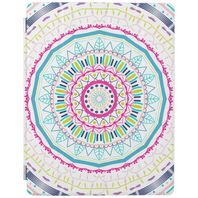 colorful mandala iPad smart cover (Front)