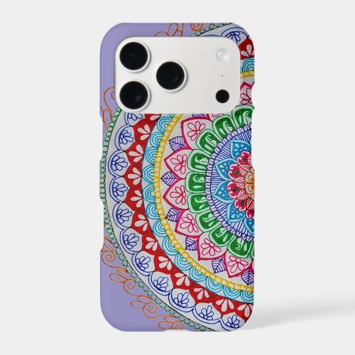 Colorful Mandala iPhone 17 Pro Case