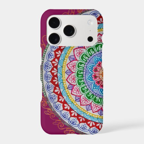 Colorful Mandala iPhone 17 Pro Case