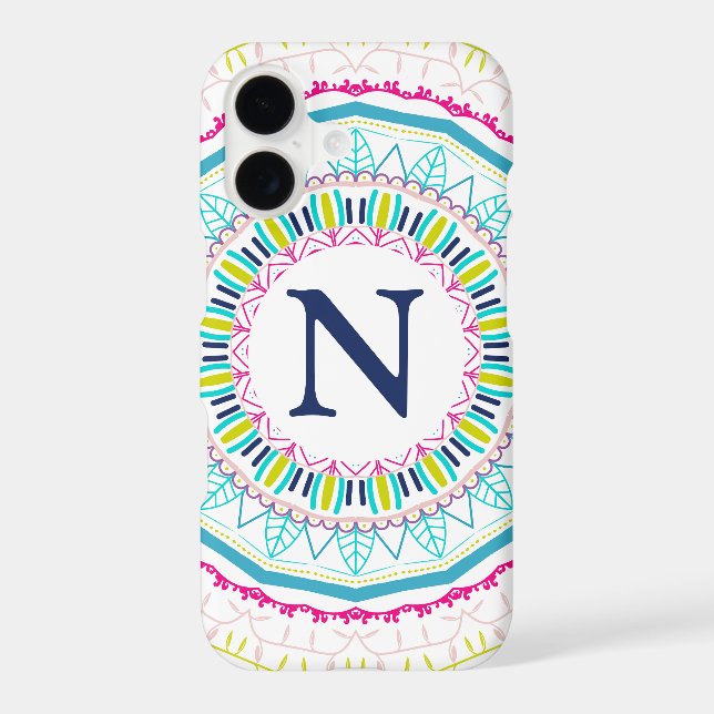 colorful mandala iPhone case (Back)