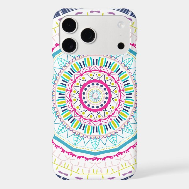 colorful mandala iPhone case (Back)