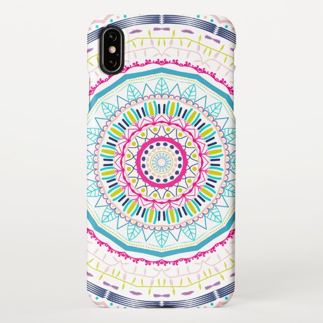 colorful mandala iPhone case (Back)