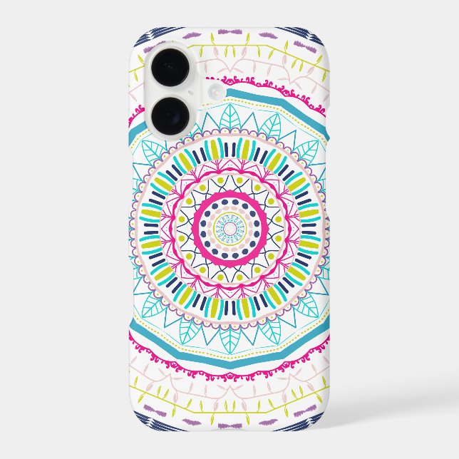 colorful mandala iPhone case (Back)