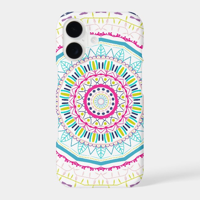 colorful mandala iPhone case (Back)