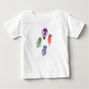 colorful mandala jellyfish baby T-Shirt