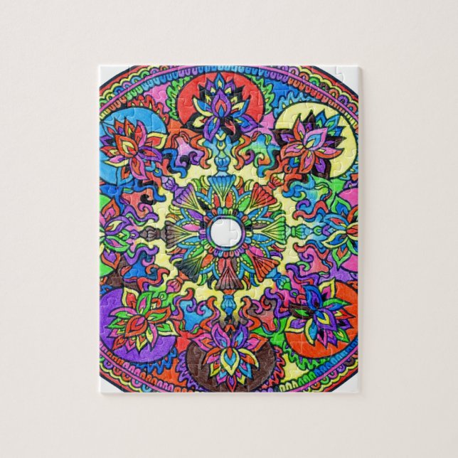 Colorful Mandala Jigsaw Puzzle (Vertical)