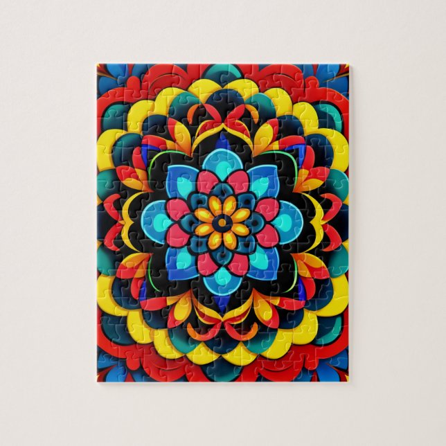 Colorful Mandala Jigsaw Puzzle (Vertical)