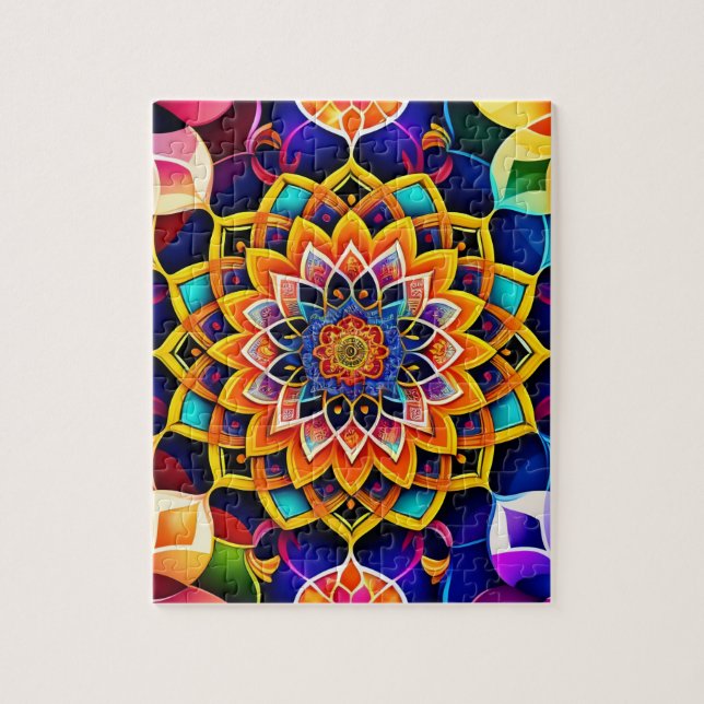 Colorful Mandala Jigsaw Puzzle (Vertical)