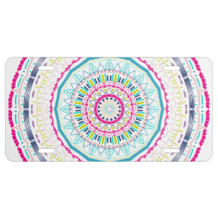 colorful mandala license plate