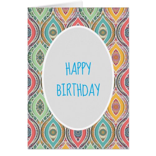 Colorful Mandala Moroccan birthday