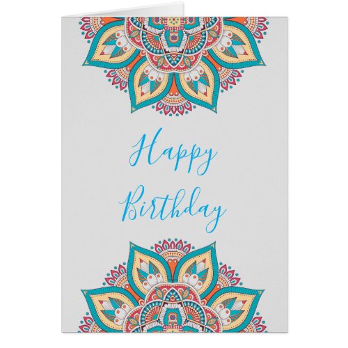 Colorful Mandala Moroccan birthday