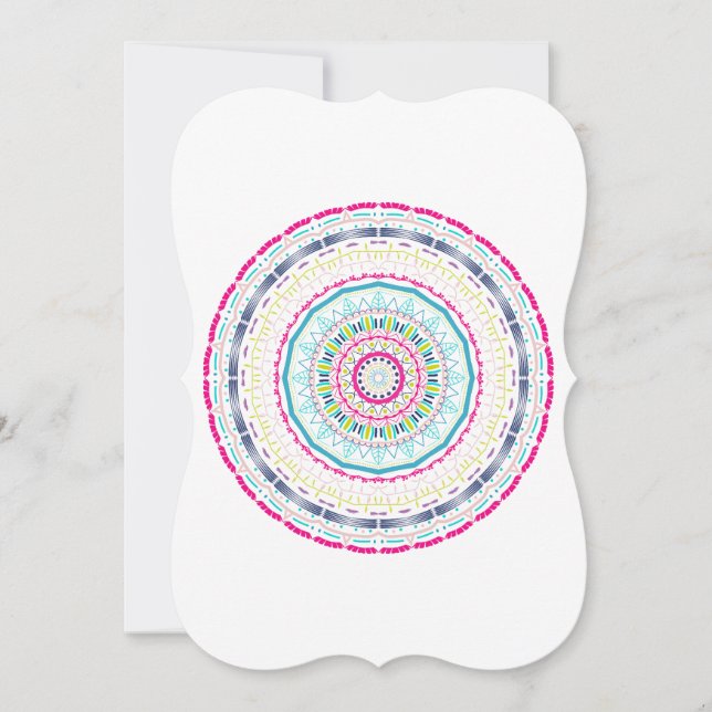 colorful mandala note card (Front)