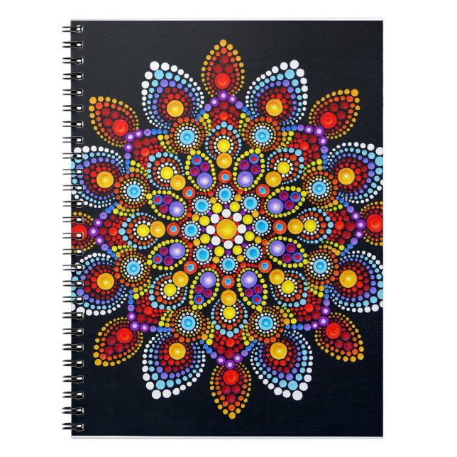 colorful mandala notebook (Front)