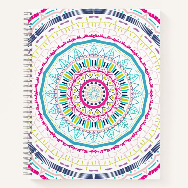 colorful mandala notebook (Front)