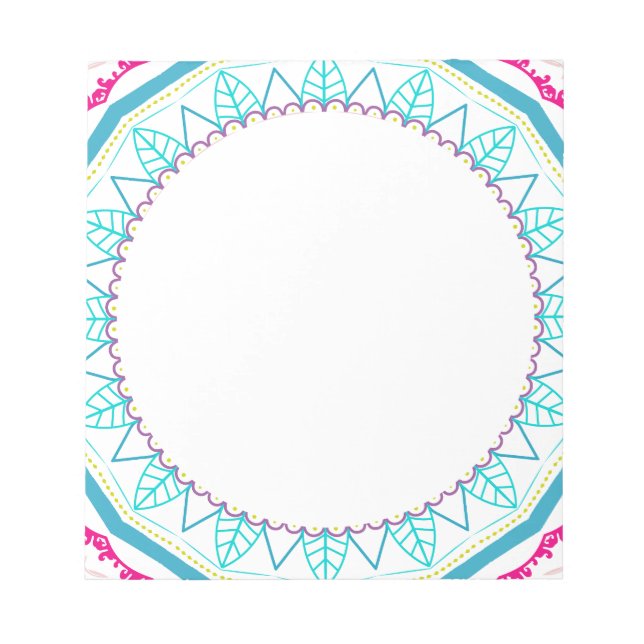 colorful mandala notepad (Front)