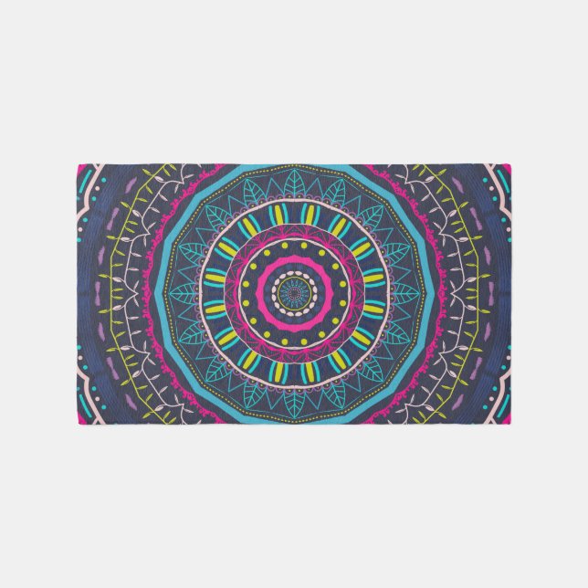 colorful mandala outdoor rug (Front)