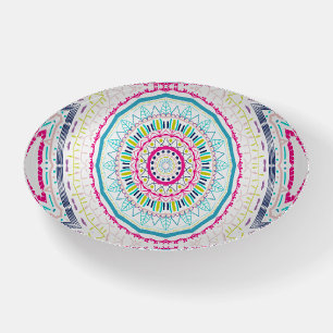 colorful mandala paperweight