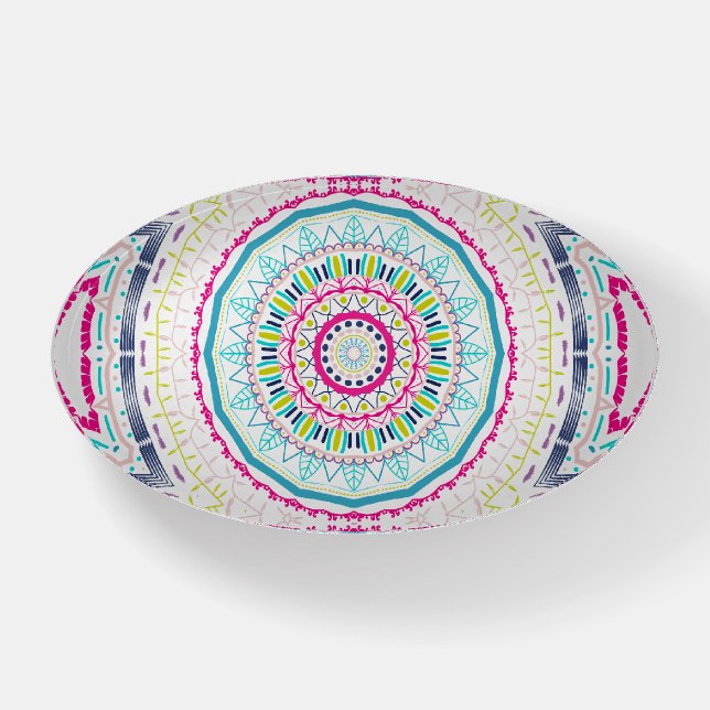 colorful mandala paperweight (Front)