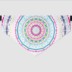 colorful mandala pet bandana collar
