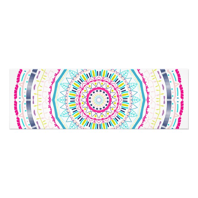 colorful mandala photo print (Front)