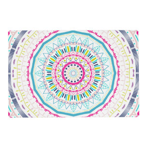 colorful mandala placemat