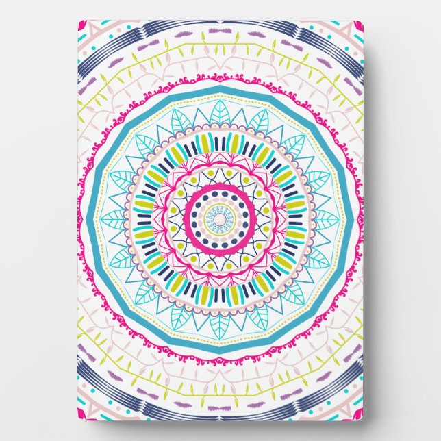 colorful mandala plaque (Front)