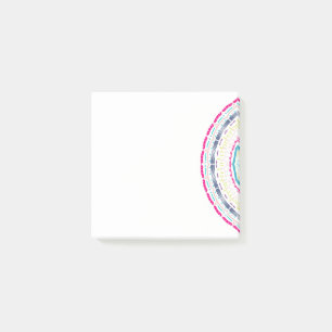 colorful mandala post-it notes