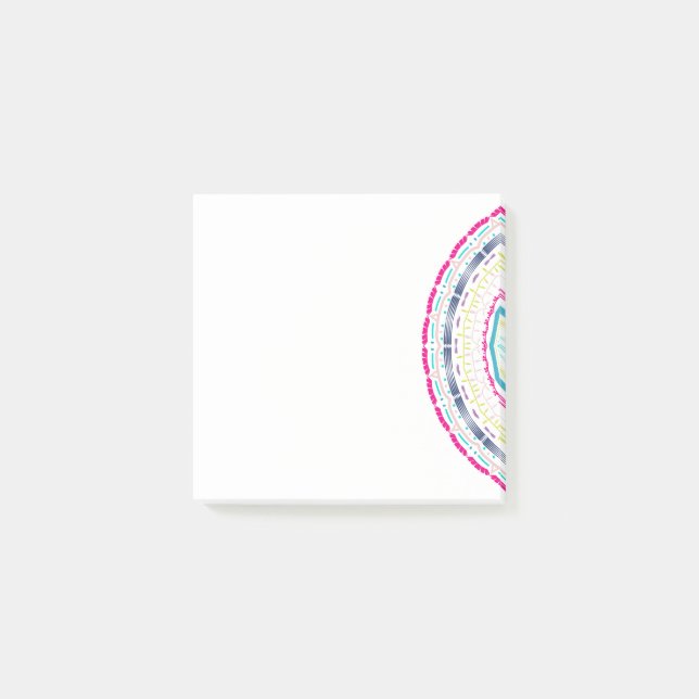 colorful mandala post-it notes (Front)