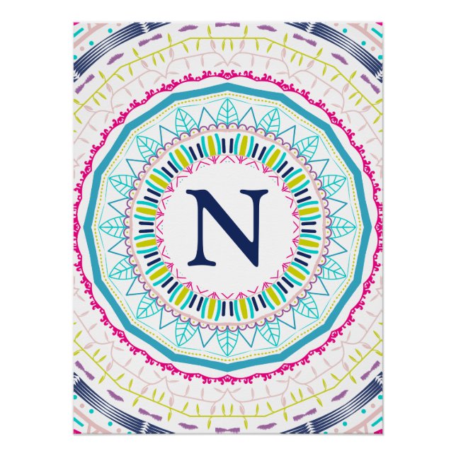 colorful mandala poster (Front)