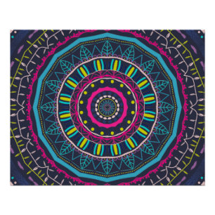 colorful mandala poster
