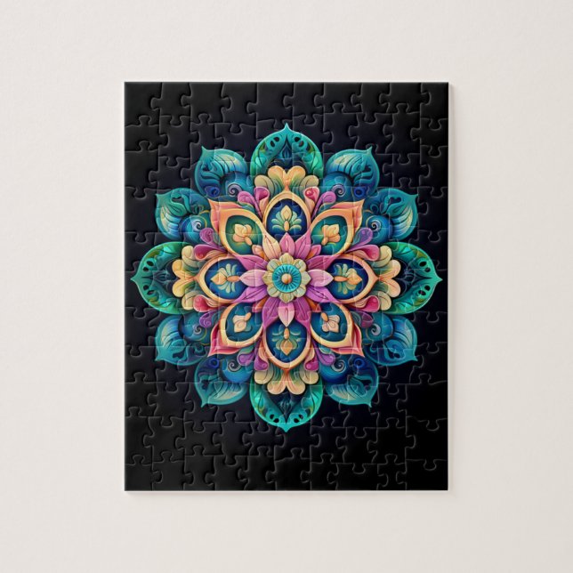 Colorful Mandala Puzzle (Vertical)