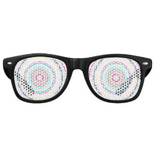 colorful mandala retro sunglasses