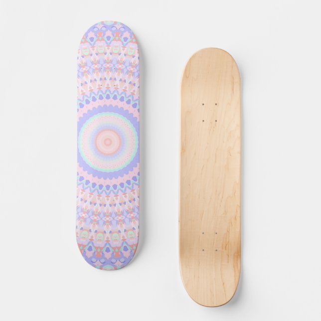 Colorful Mandala Skateboard (Front)