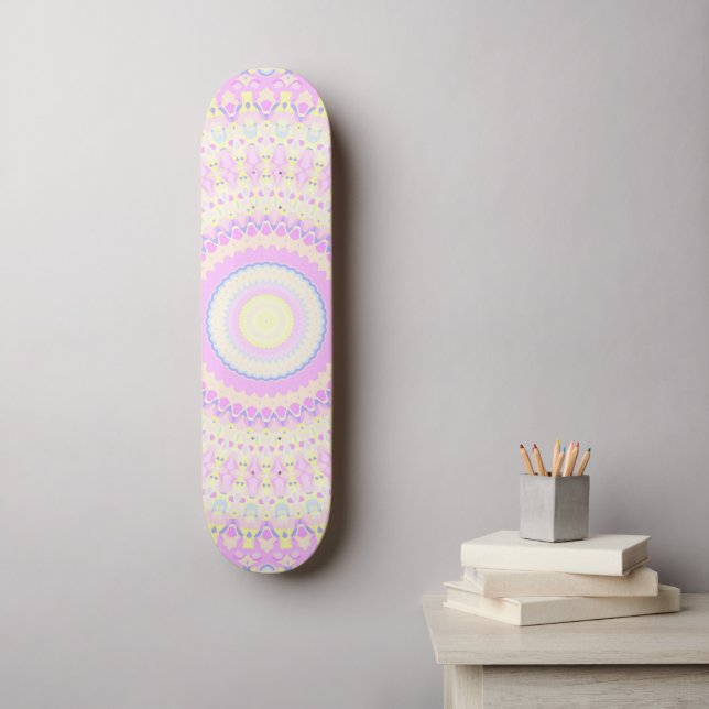Colorful Mandala Skateboard (Wall Art)