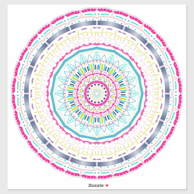 colorful mandala sticker (Sheet)