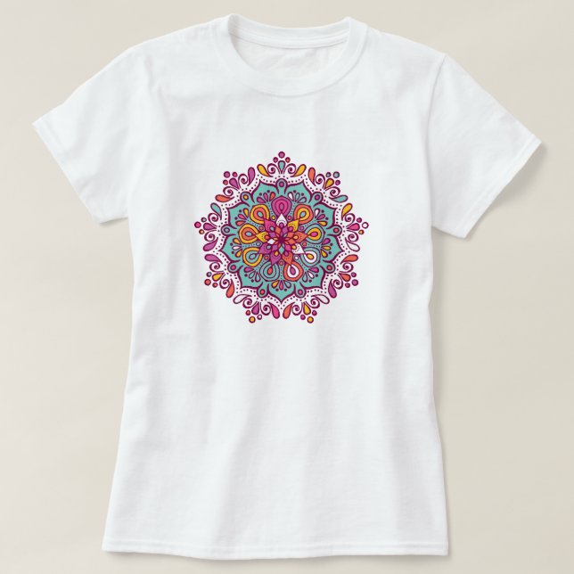 Colorful Mandala T-Shirt (Design Front)