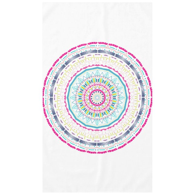 colorful mandala tablecloth (Front)