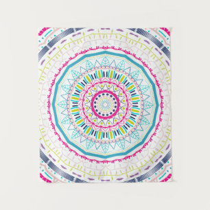colorful mandala tapestry